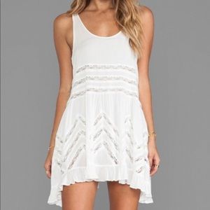 Free People 🕊 White Trapeze Dress